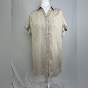 NEW / J.crew Black Label Baird McNutt Tan Linen Shirt